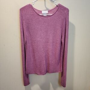 SARAH ARIZONA Pink Long Sleeve Sweater Size S